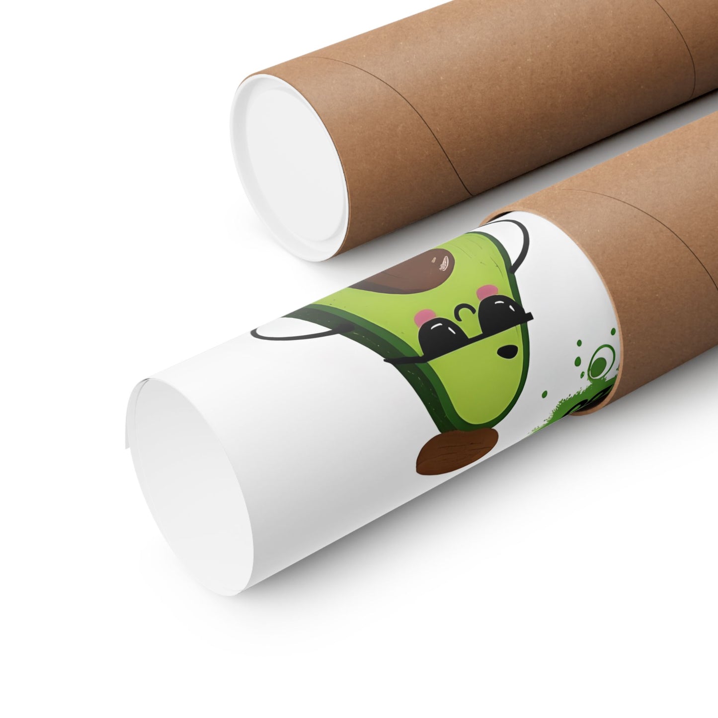 Cute Cartoon Avocado Print
