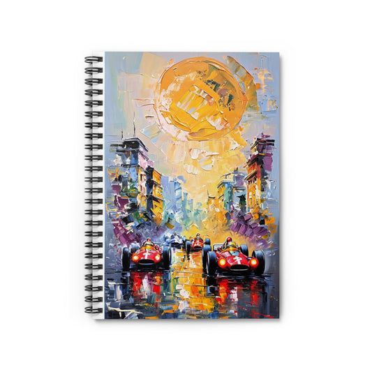Vintage Formula One Spiral Notebook