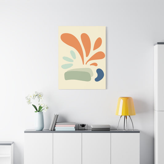 Abstract Art - Hand-Designed Art Canvas Print - The Argyle Market Original #2, Minimalistic Art, Minimalist, Hand-Drawn Art