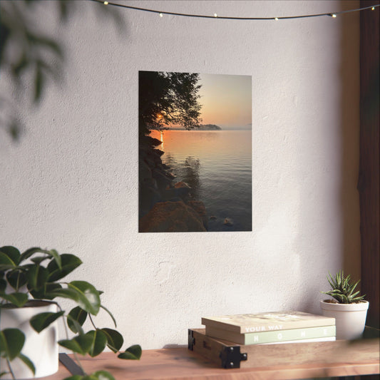 Sunrise on the Lake Art Print