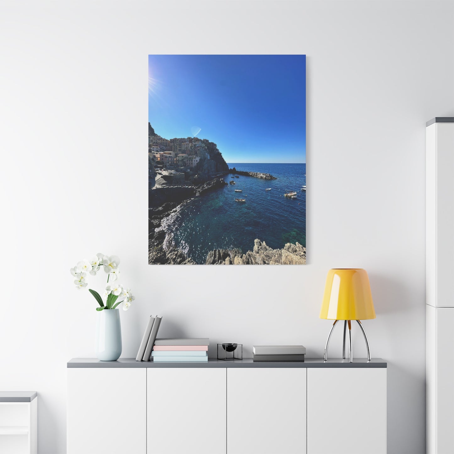Cinque Terre Italy Coastal Canvas Print