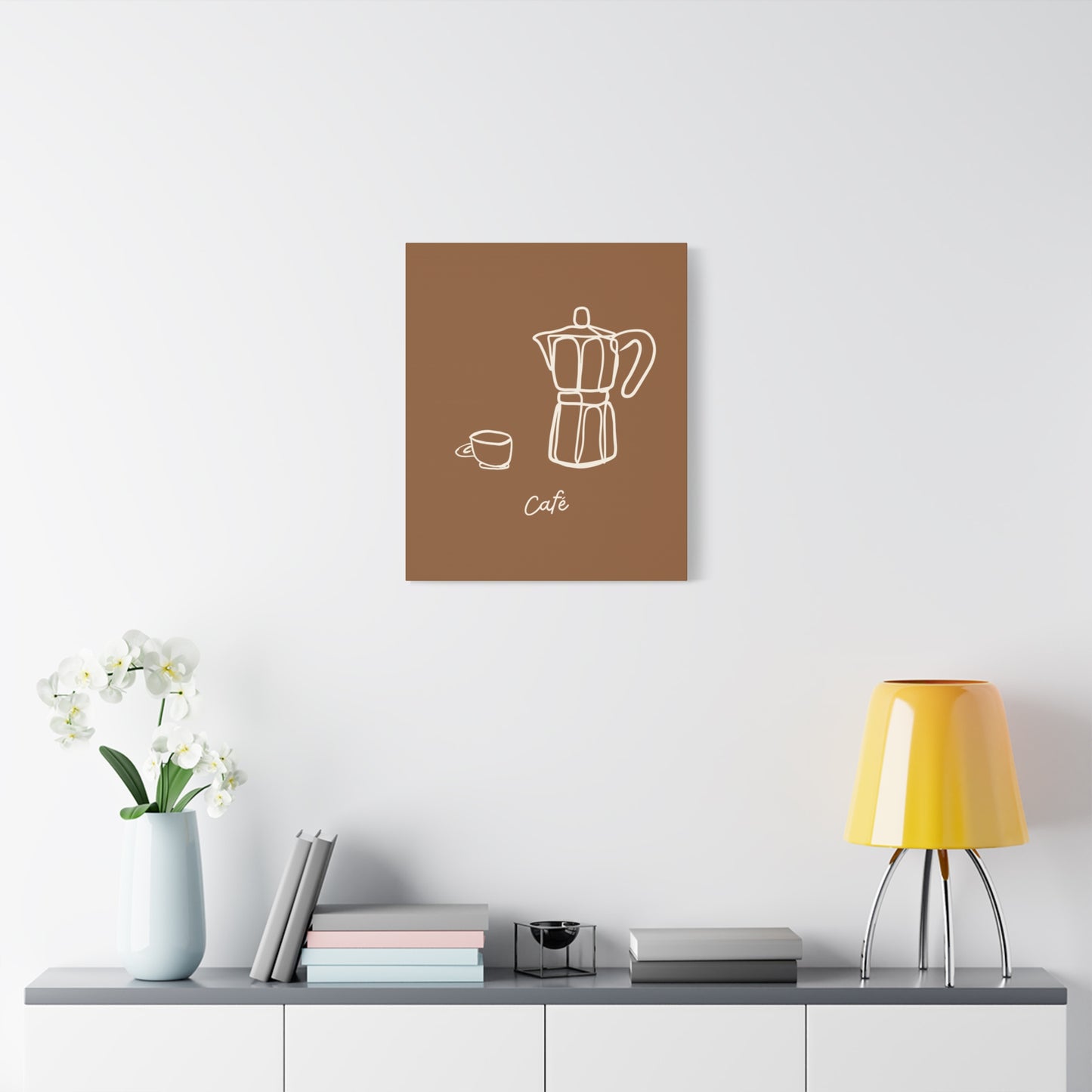 Dark Café Canvas Print
