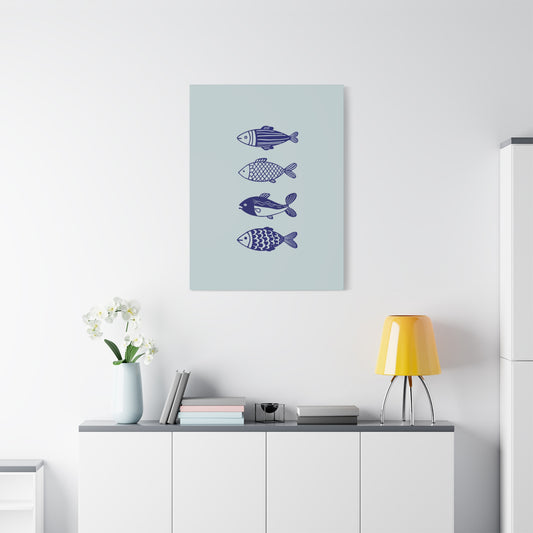 Blue Fish Canvas Print