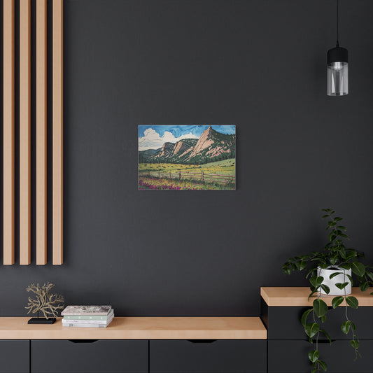 Boulder Colorado Flatiron Mountains Canvas Print