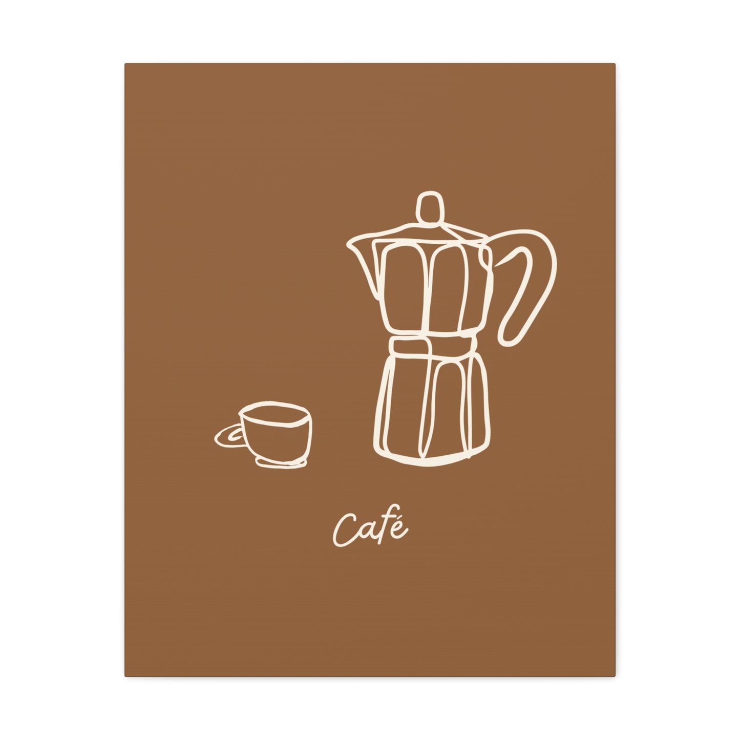 Dark Café Canvas Print