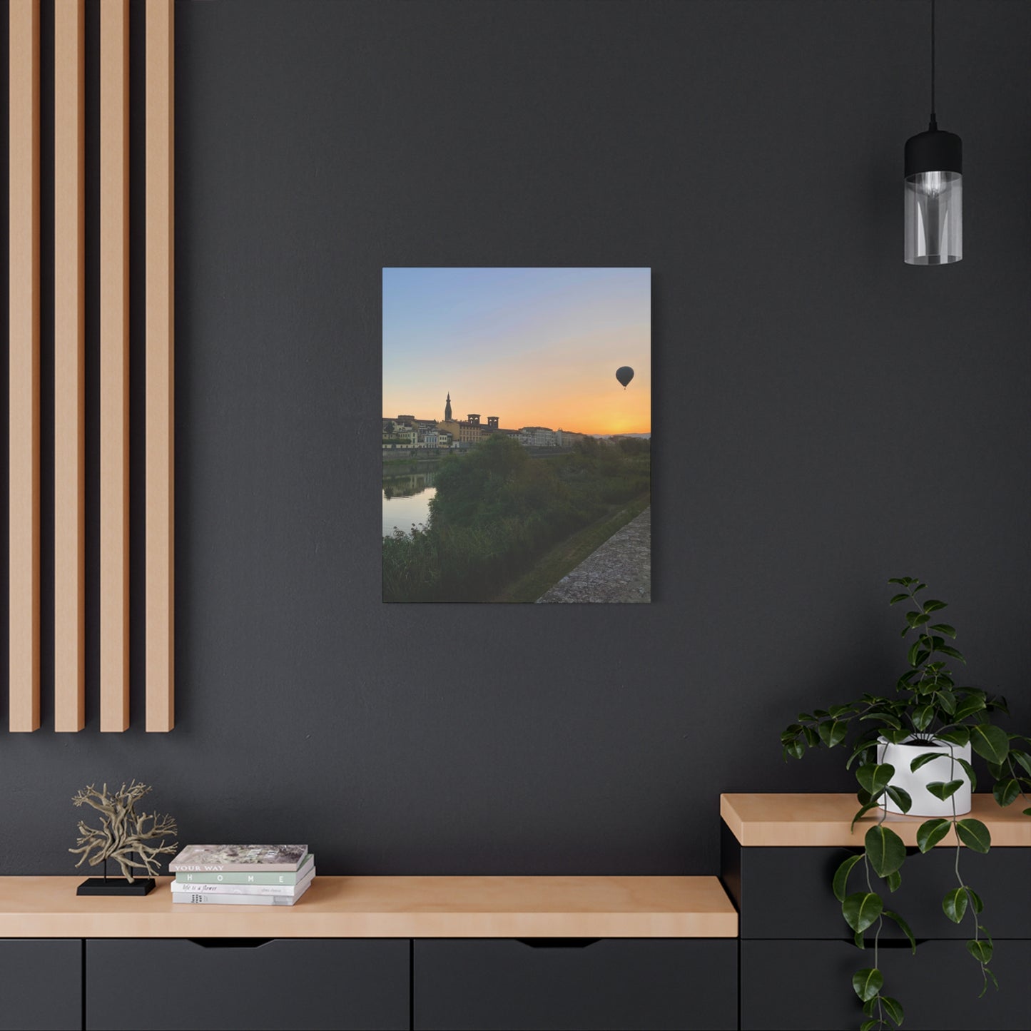 Hot Air Balloon Over Florence Canvas Print