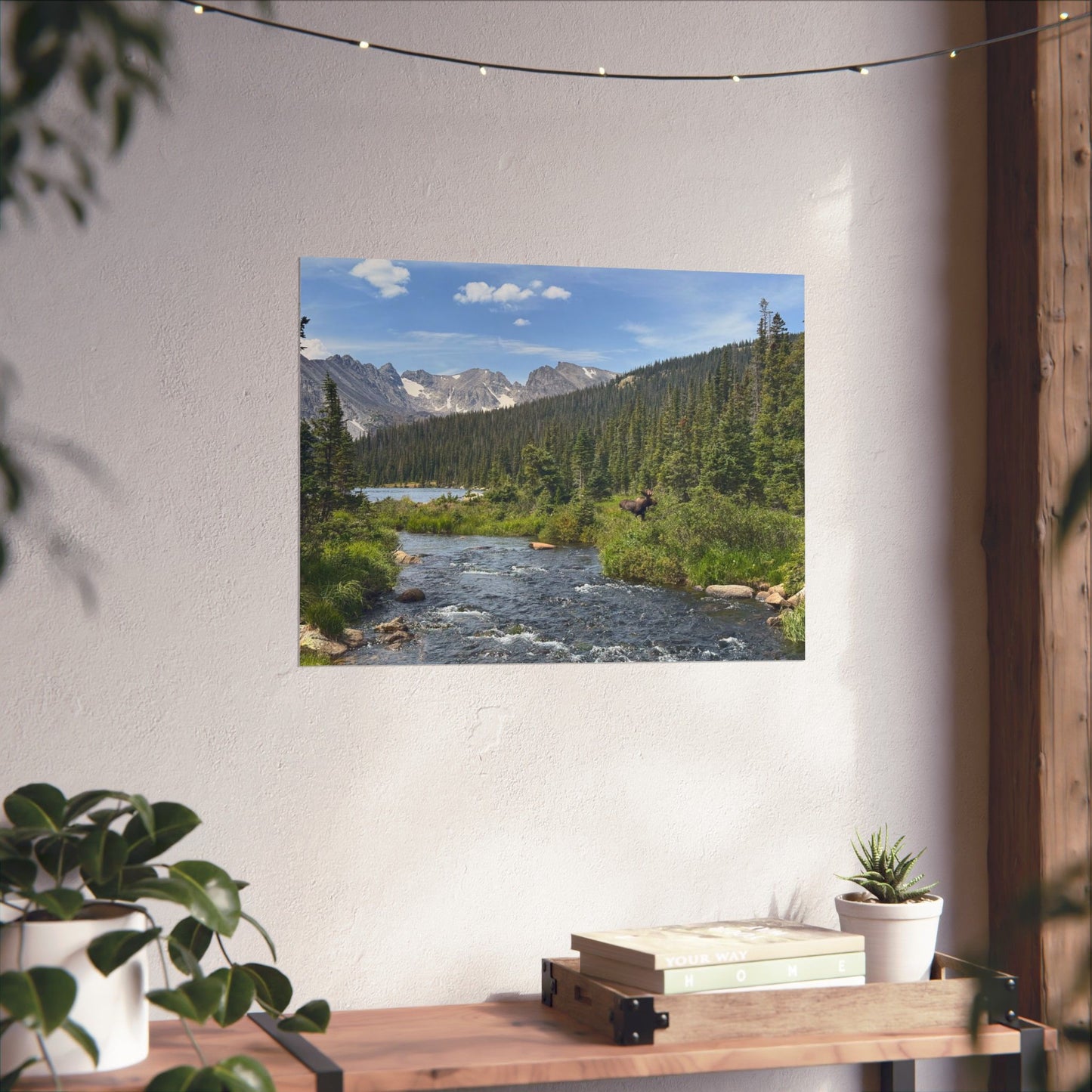 Moose in Nature Print